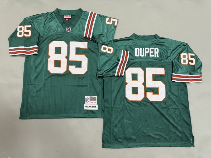 Men 2025 Miami Dolphins #85 Duper green Throwback Limited NFL Jersey style 002
